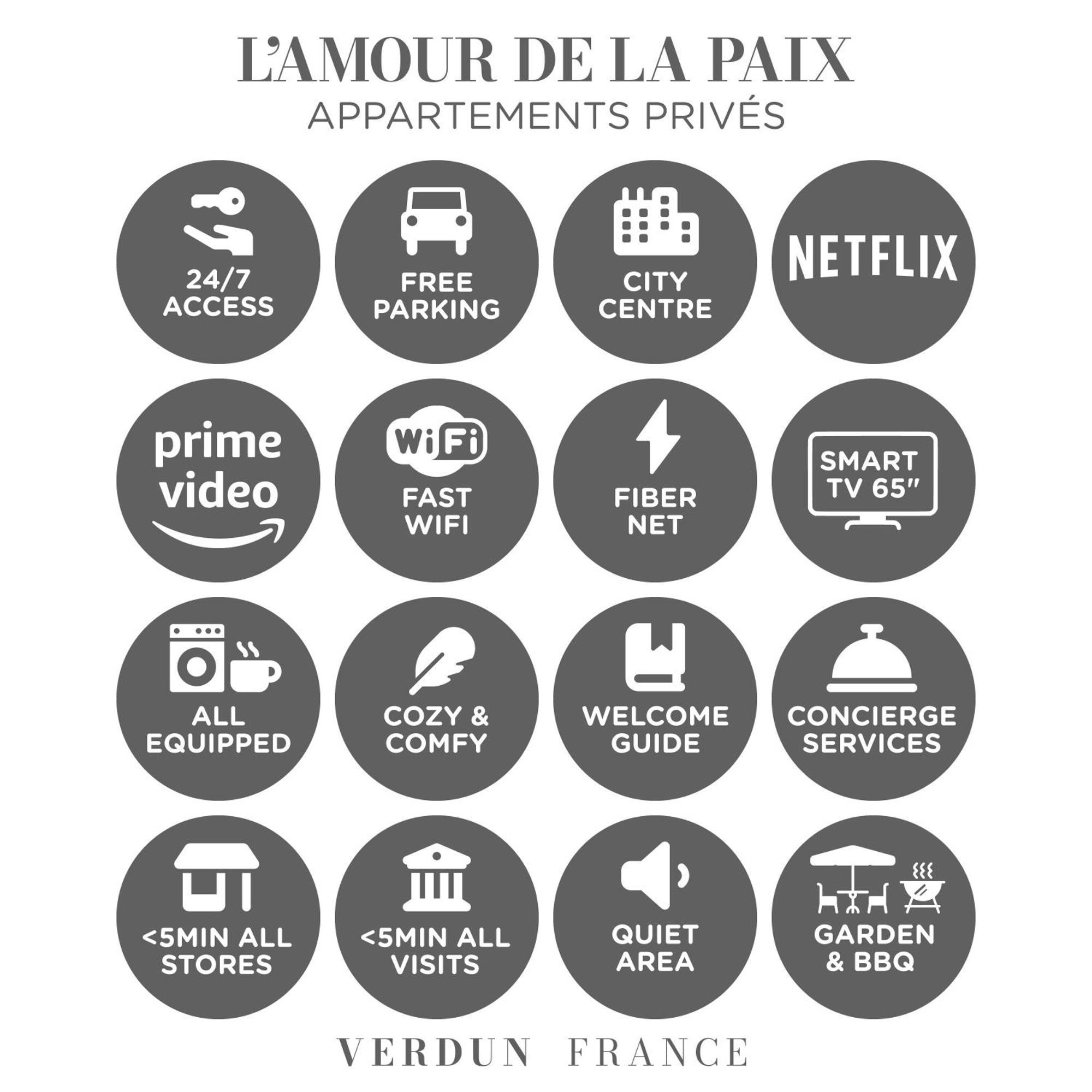 L'Amour De La Paix - Centre-Ville - Jardin - Proche Gare - Tv65"Primevideo - Ambiance Tres Chaleureuse - Parking Gratuit Sous-Video Surveillance Proche - Gere Par Presta-Zen'Services 베르됭쉬르뫼즈 외부 사진